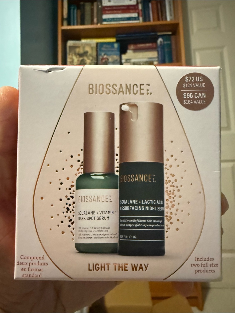 Brand New Biossance Light The Way Serum Set – 2 Full Size Products